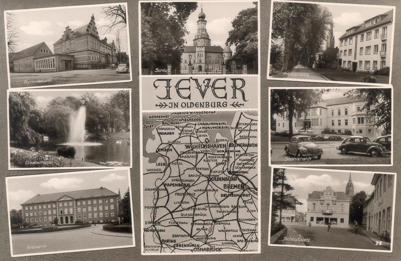 Jever in Oldenburg, sieben Ansichten Jever in Oldenburg, sieben Ansichten